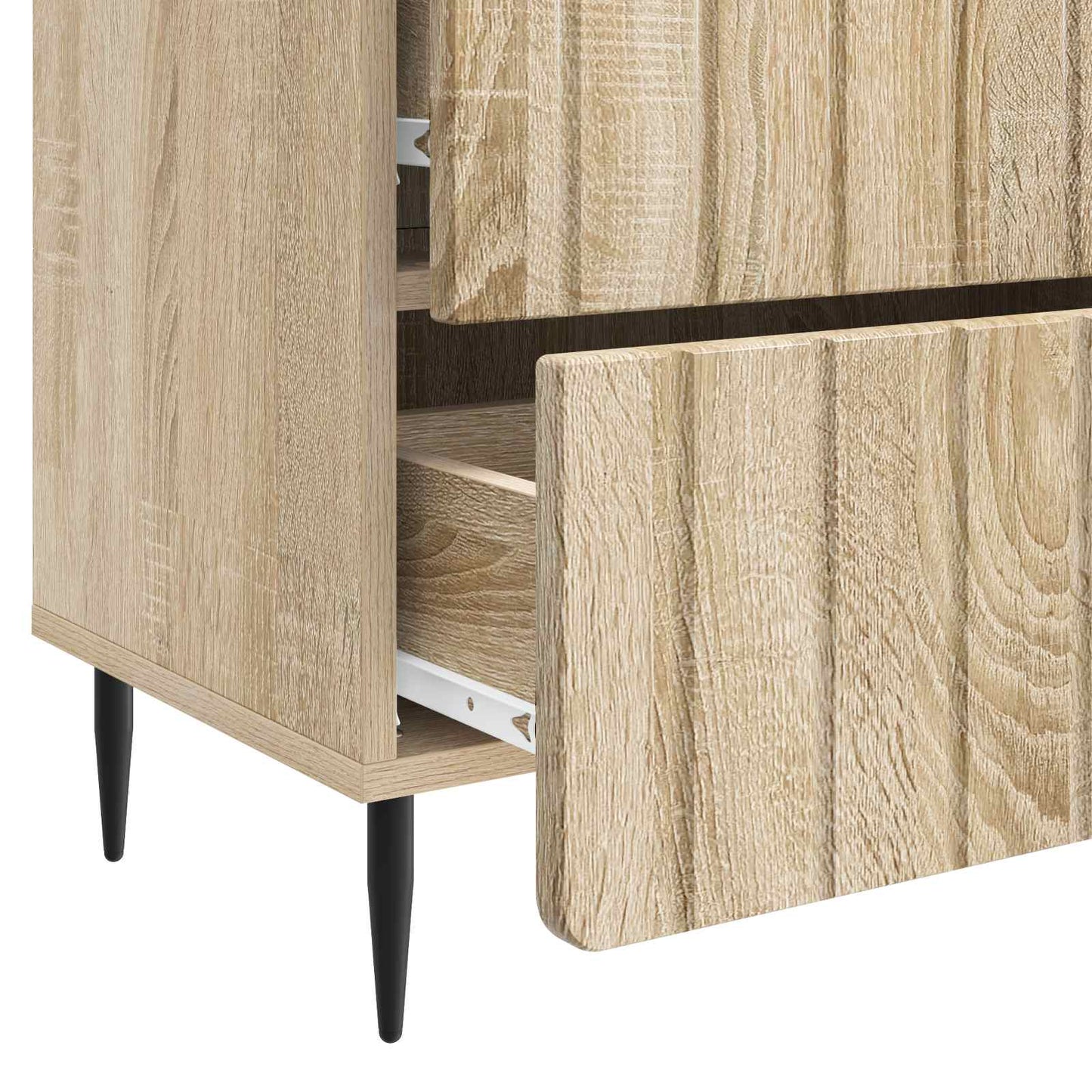 Nachtkastje Sonoma Eiken 62 x 34,5 x 49,5 cm Bewerkt hout