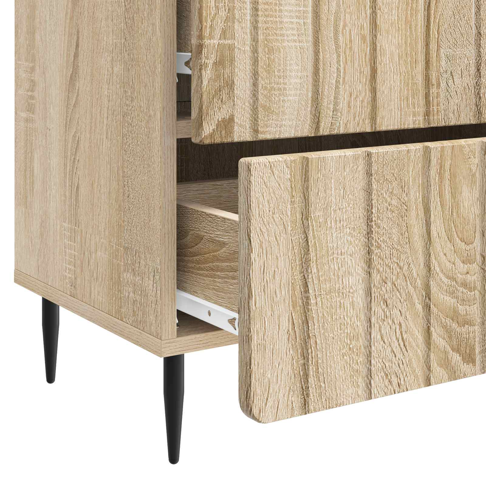 Nachtkastje Sonoma Eiken 62 x 34,5 x 49,5 cm Bewerkt hout