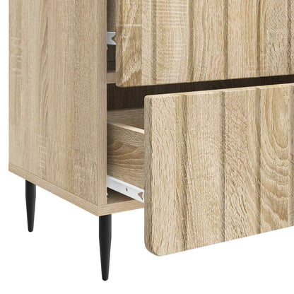 Nachtkastje Sonoma Eiken 62 x 34,5 x 49,5 cm Bewerkt hout