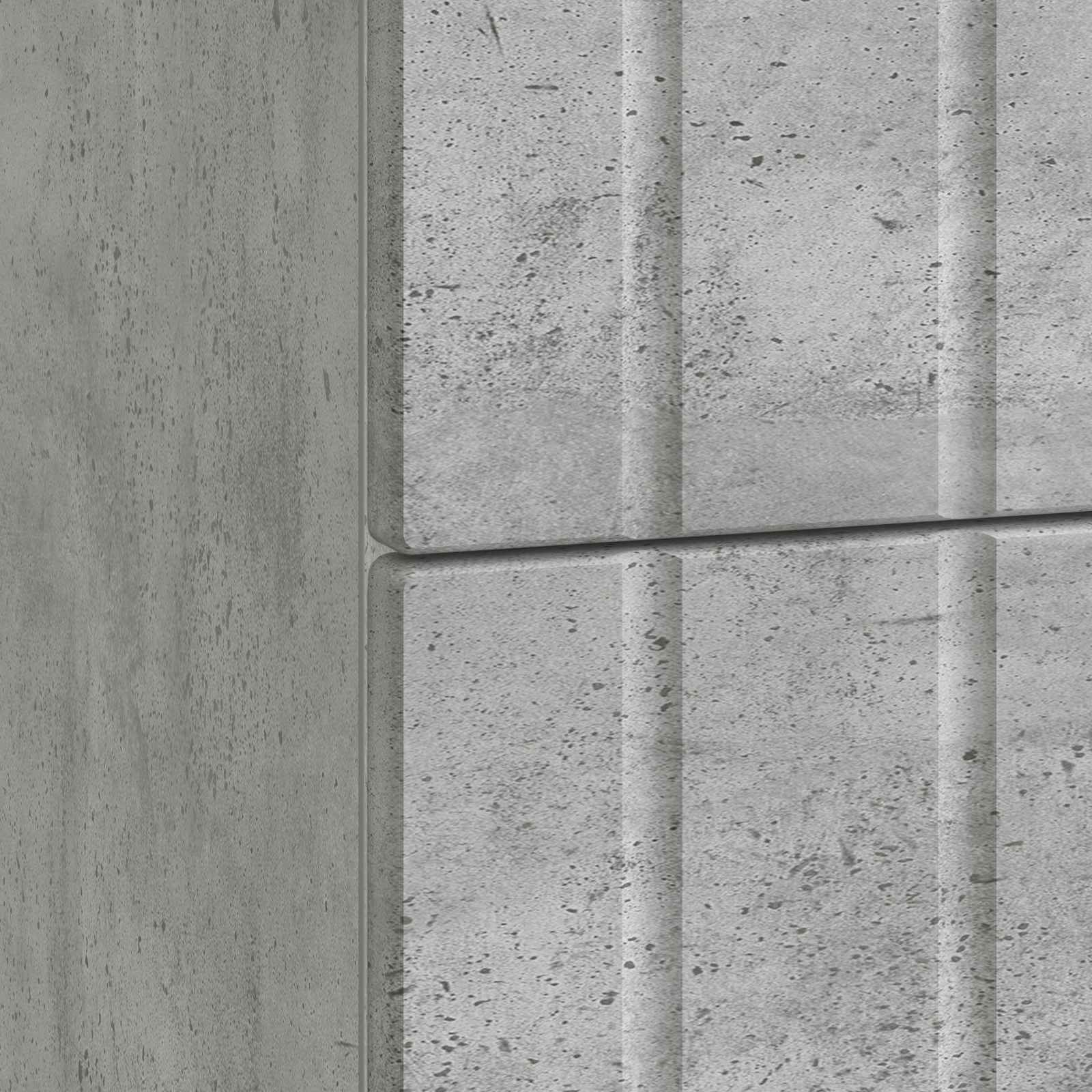 Nachtkastje Betongrijs 62 x 34,5 x 49,5 cm Bewerkt hout