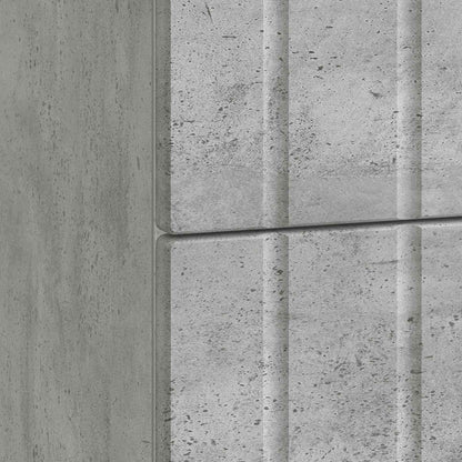 Nachtkastje Betongrijs 62 x 34,5 x 49,5 cm Bewerkt hout