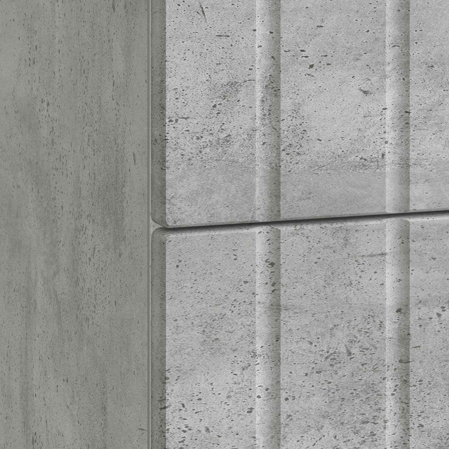 Nachtkastje Betongrijs 62 x 34,5 x 49,5 cm Bewerkt hout