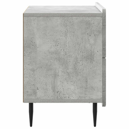 Nachtkastje Betongrijs 62 x 34,5 x 49,5 cm Bewerkt hout