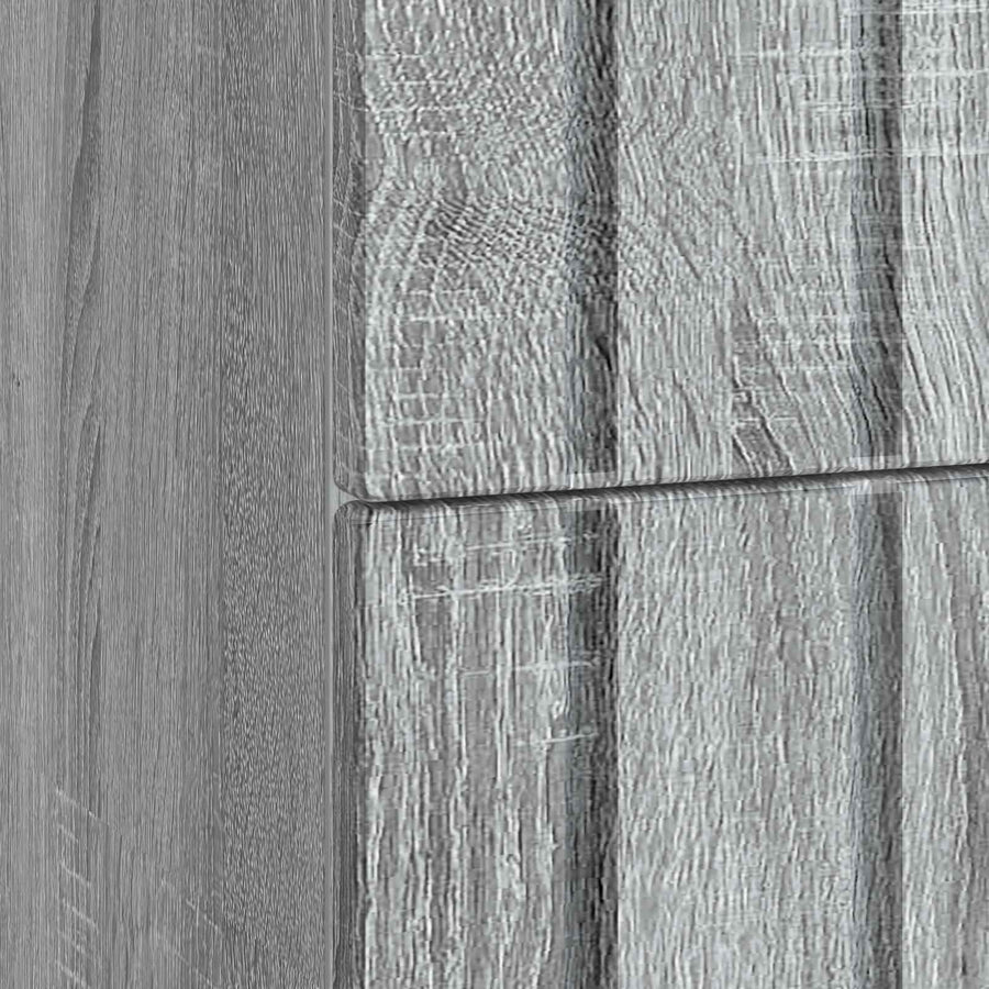 Nachtkastje Grijs sonoma 62 x 34,5 x 49,5 cm Bewerkt hout