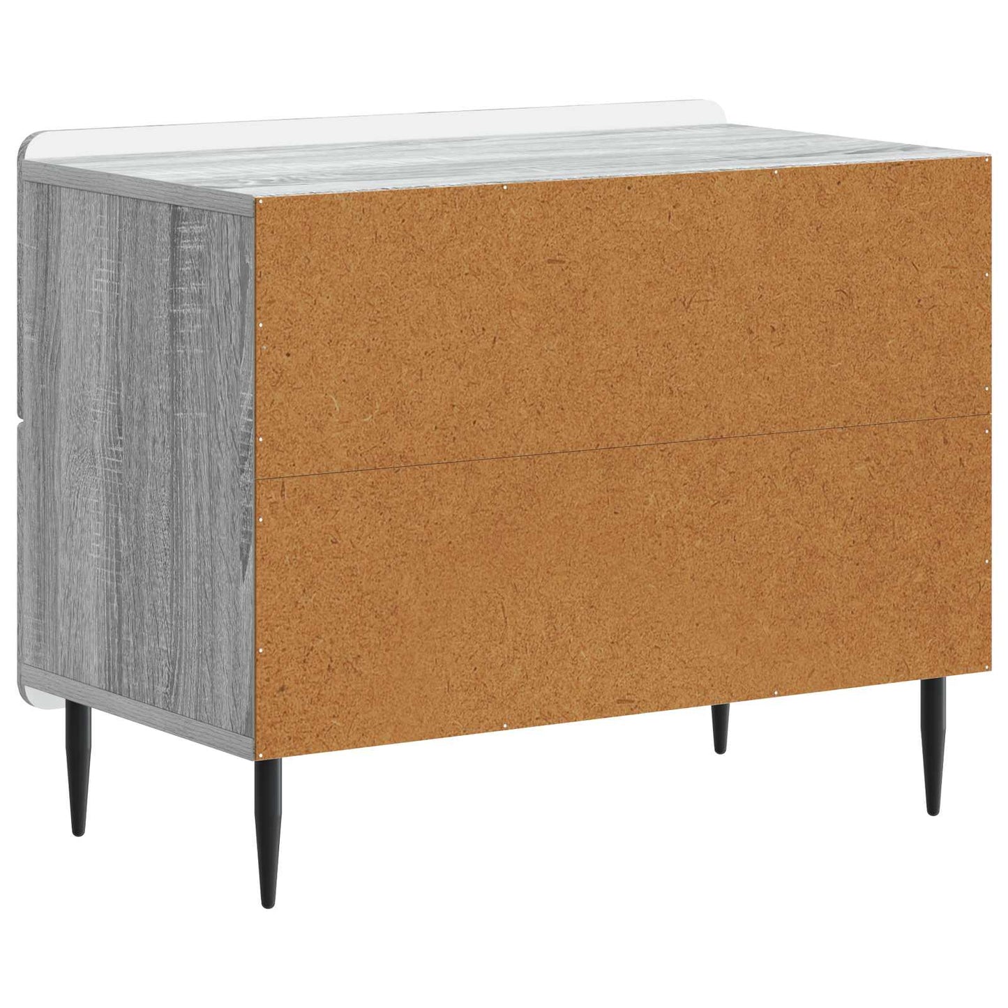Nachtkastje Grijs sonoma 62 x 34,5 x 49,5 cm Bewerkt hout