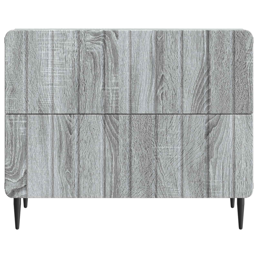 Nachtkastje Grijs sonoma 62 x 34,5 x 49,5 cm Bewerkt hout