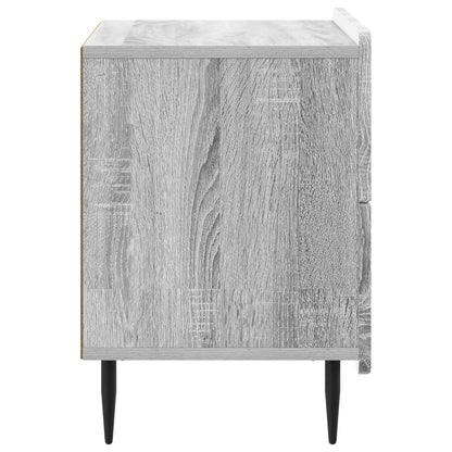 Nachtkastje Grijs sonoma 62 x 34,5 x 49,5 cm Bewerkt hout