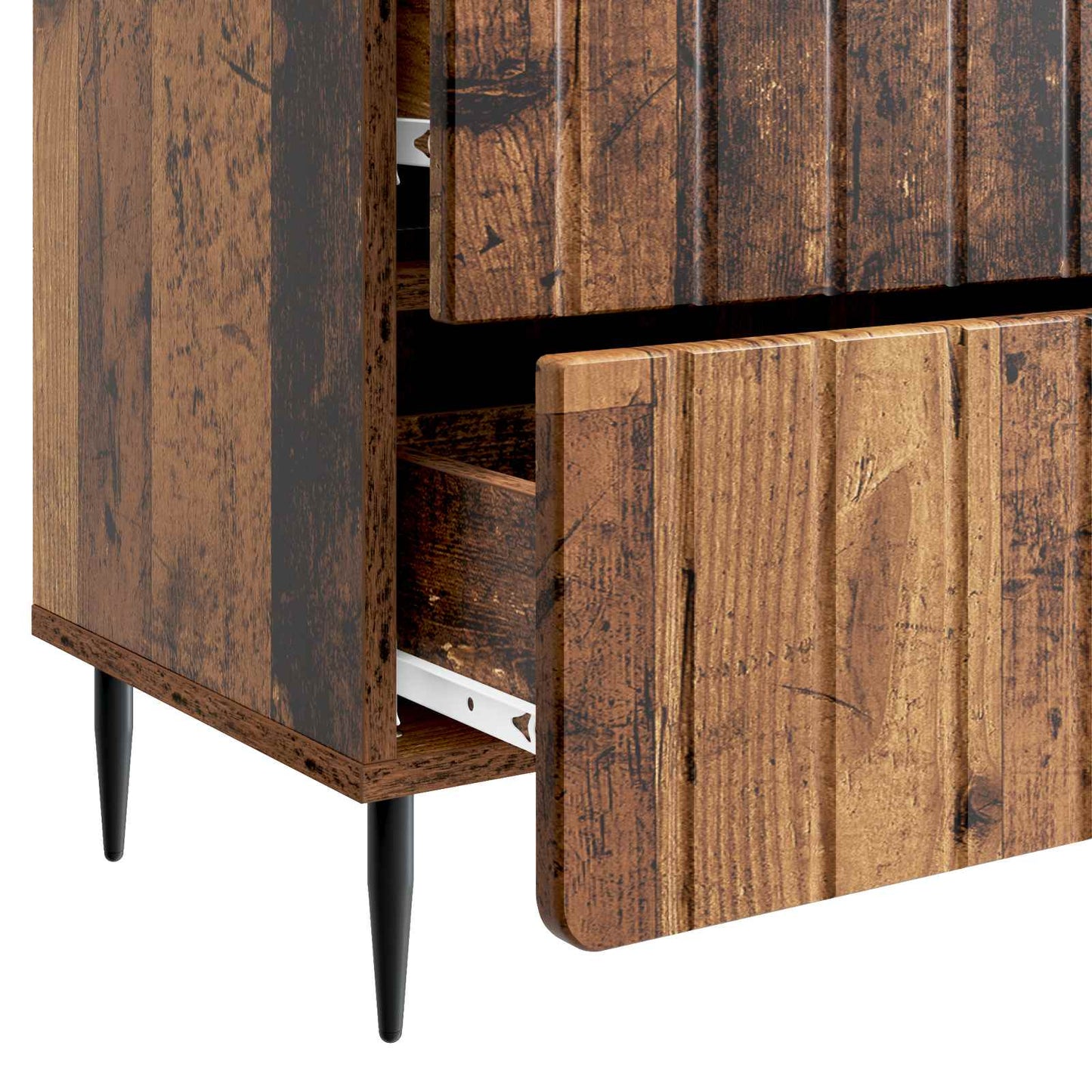 Nachtkastje met lade Oud hout 62 x 34,5 x 49,5 cm Bewerkt hout