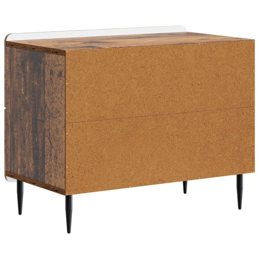 Nachtkastje met lade Oud hout 62 x 34,5 x 49,5 cm Bewerkt hout