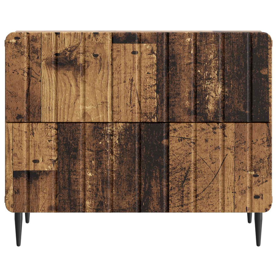 Nachtkastje met lade Oud hout 62 x 34,5 x 49,5 cm Bewerkt hout