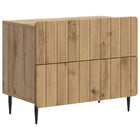 Nachtkastje bewerkt hout 62x34,5x49,5 cm