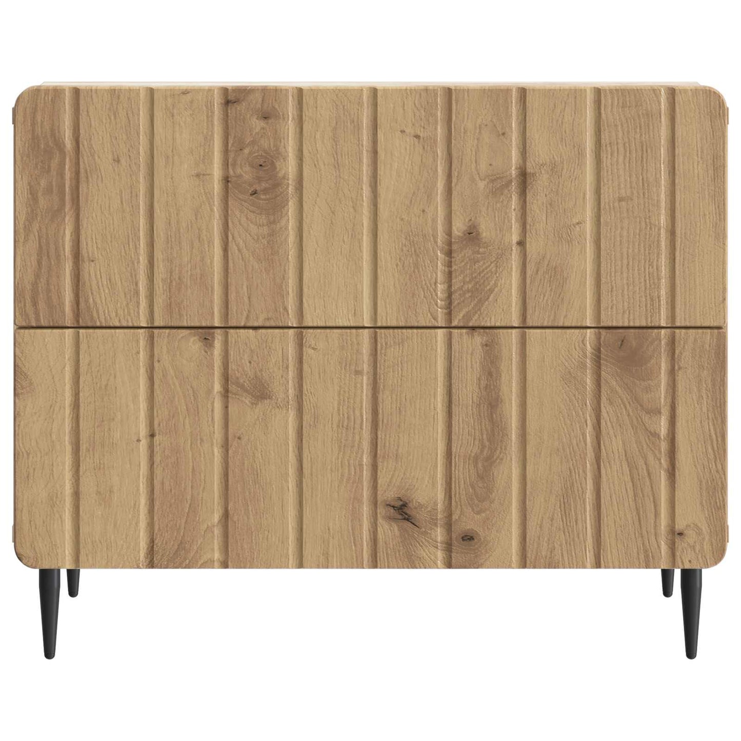 Nachtkastje Artisanaal eiken 62 x 34,5 x 49,5 cm Bewerkt hout