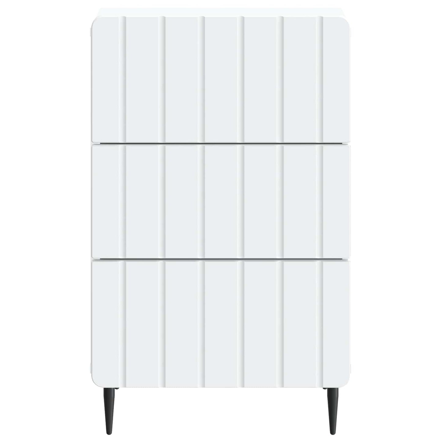 Nachtkastje met lade Wit 43x 41 x 68 cm Bewerkt hout