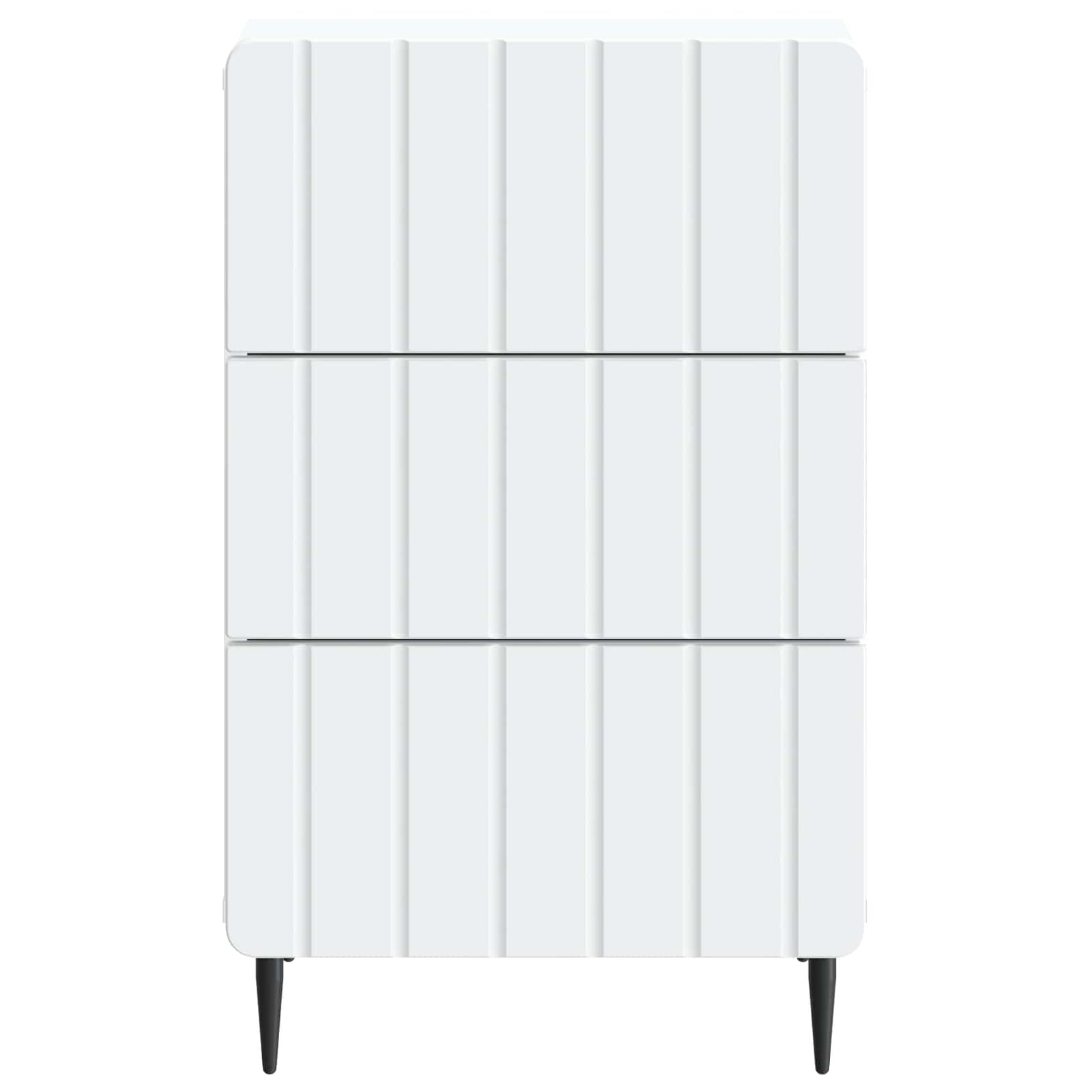 Nachtkastje met lade Wit 43x 41 x 68 cm Bewerkt hout