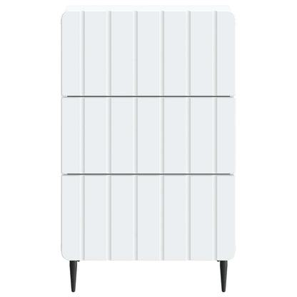 Nachtkastje met lade Wit 43x 41 x 68 cm Bewerkt hout