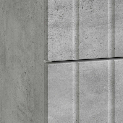 Nachtkastje met lade Betongrijs 43x 41 x 68 cm Bewerkt hout
