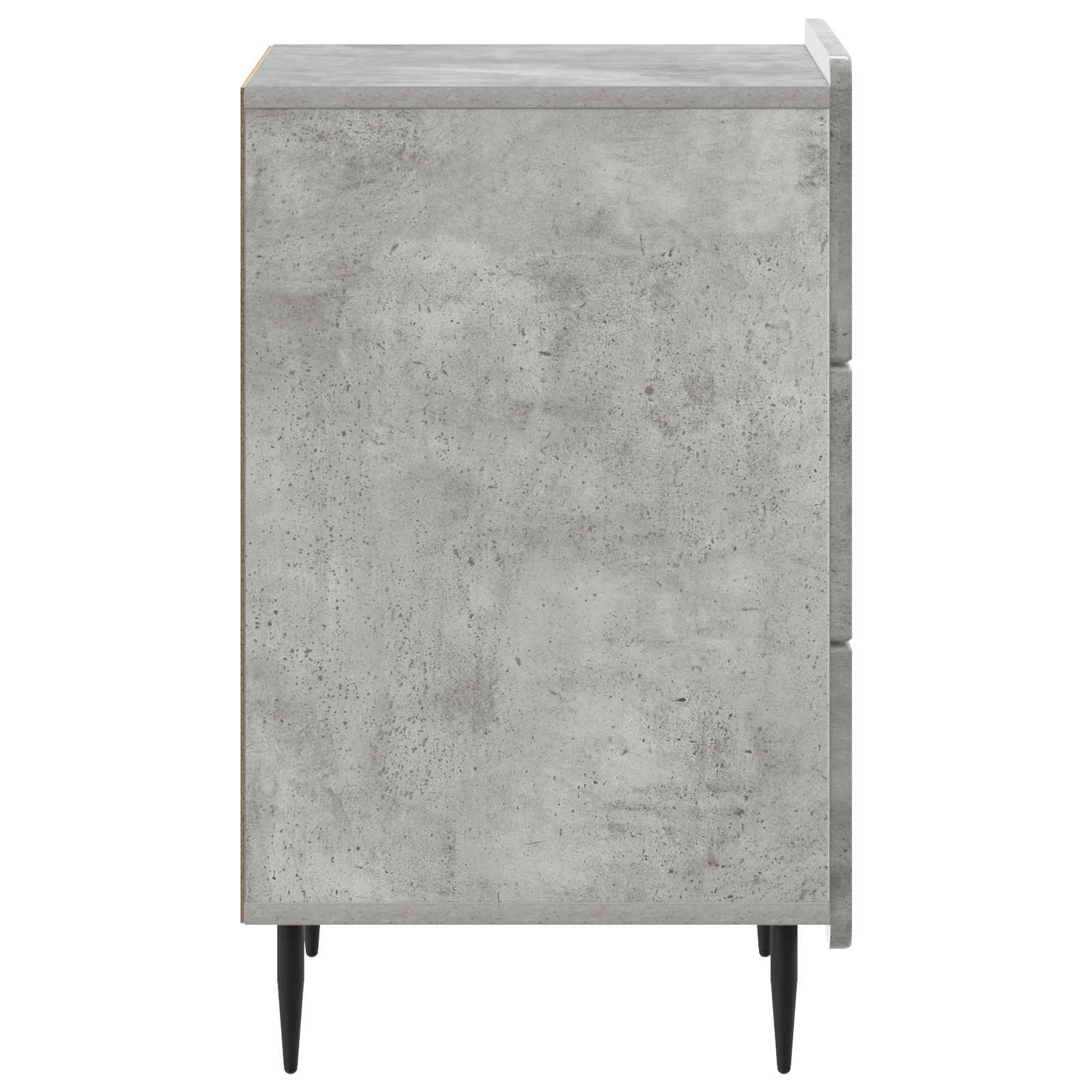 Nachtkastje met lade Betongrijs 43x 41 x 68 cm Bewerkt hout