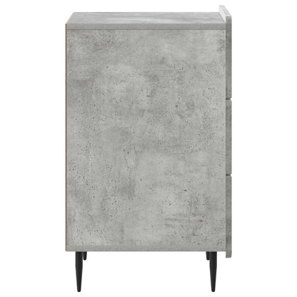 Nachtkastje met lade Betongrijs 43x 41 x 68 cm Bewerkt hout