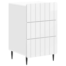 Nachtkastje met lade Hoogglans Wit 43x 41 x 68 cm Bewerkt hout