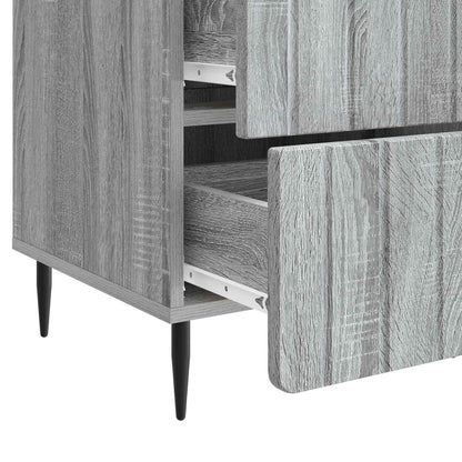 Nachtkastje met lade Grijs sonoma 43x 41 x 68 cm Bewerkt hout