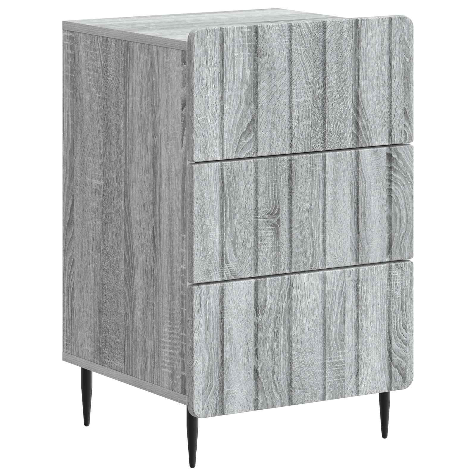 Nachtkastje met lade Grijs sonoma 43x 41 x 68 cm Bewerkt hout