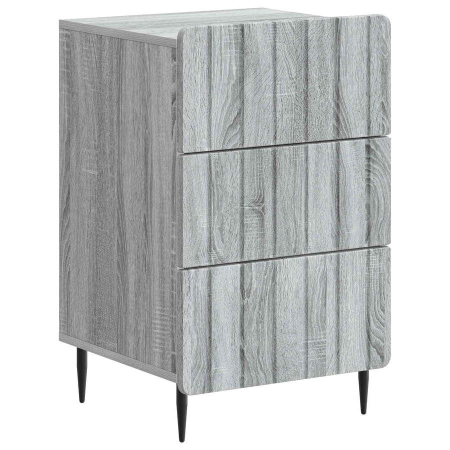 Nachtkastje met lade Grijs sonoma 43x 41 x 68 cm Bewerkt hout