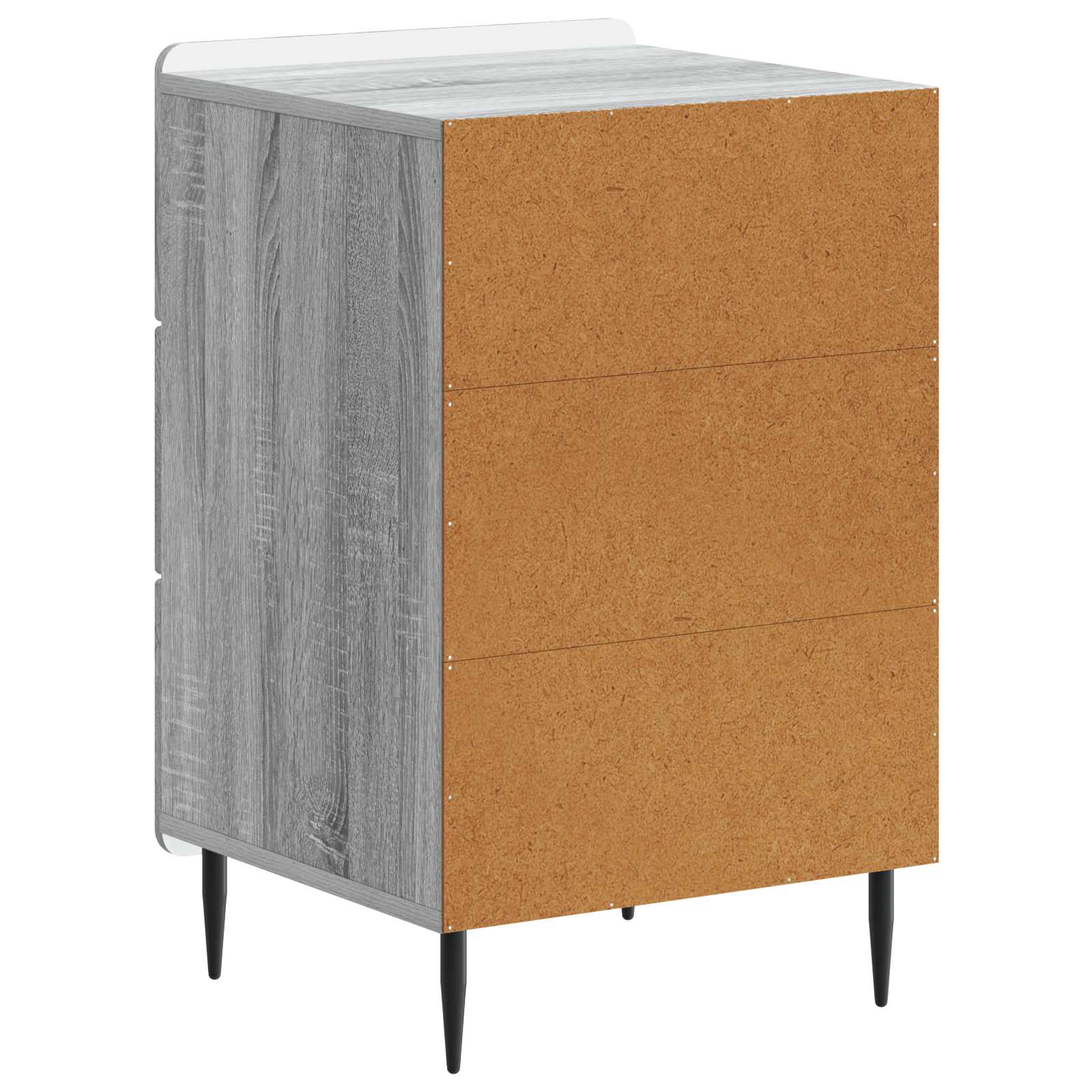 Nachtkastje met lade Grijs sonoma 43x 41 x 68 cm Bewerkt hout