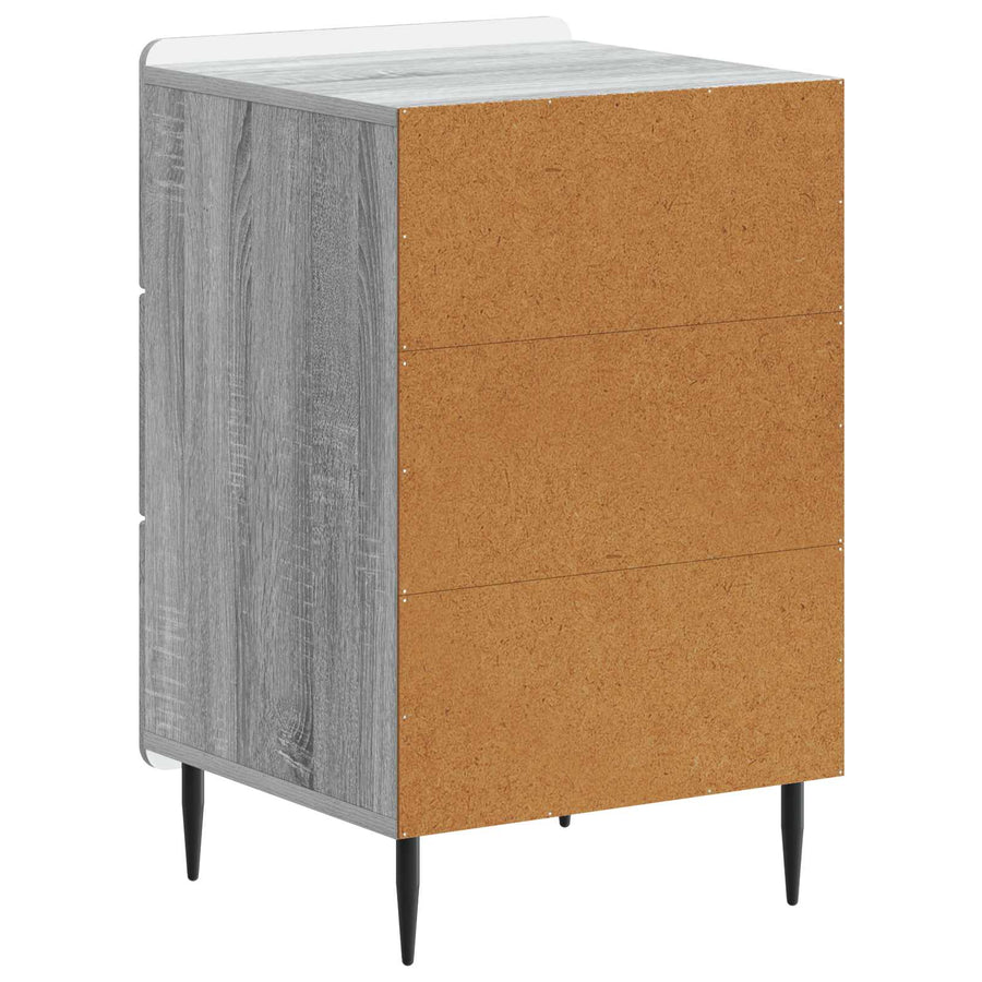 Nachtkastje met lade Grijs sonoma 43x 41 x 68 cm Bewerkt hout