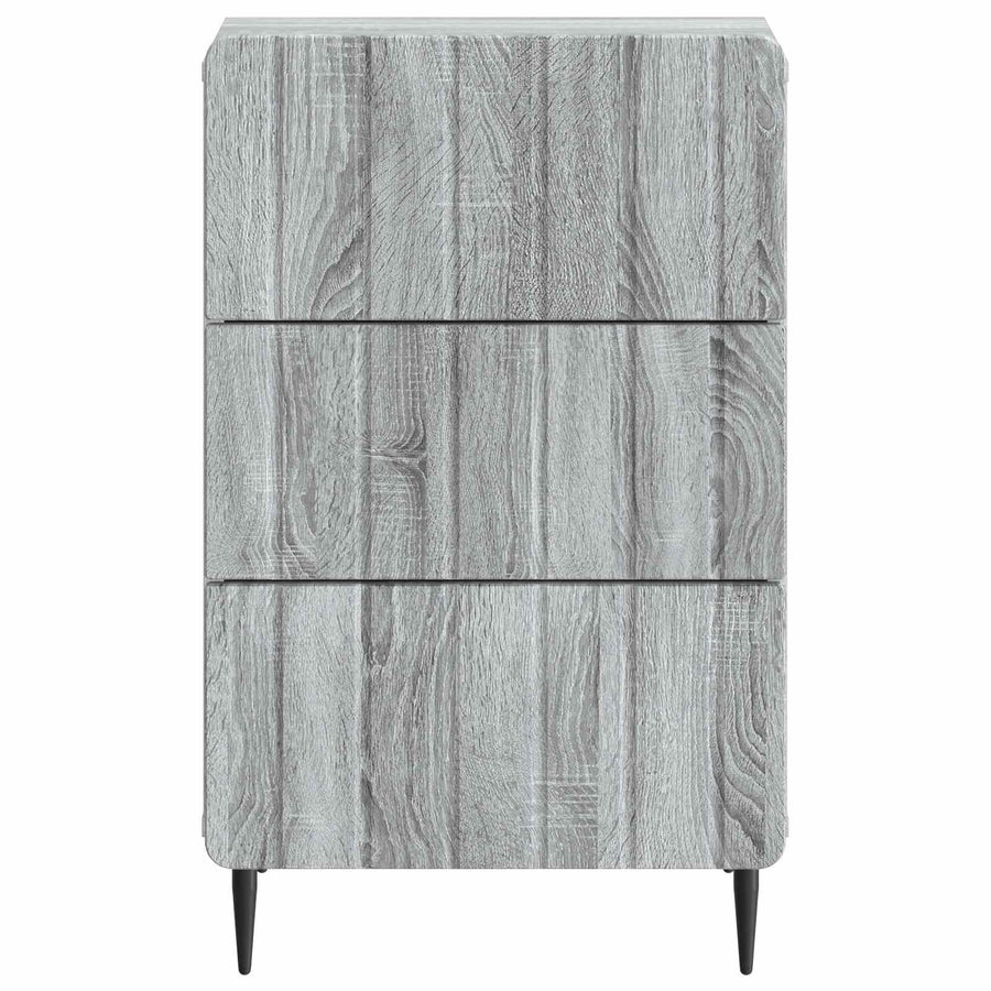 Nachtkastje met lade Grijs sonoma 43x 41 x 68 cm Bewerkt hout
