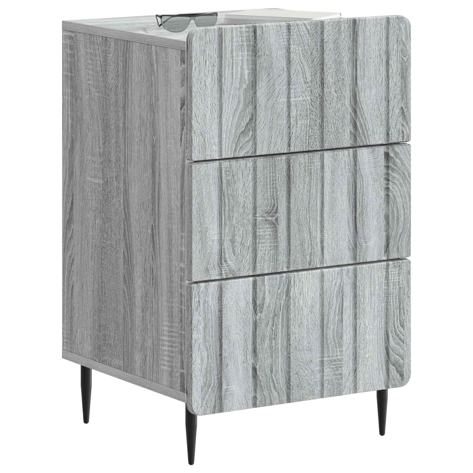 Nachtkastje met lade Grijs sonoma 43x 41 x 68 cm Bewerkt hout