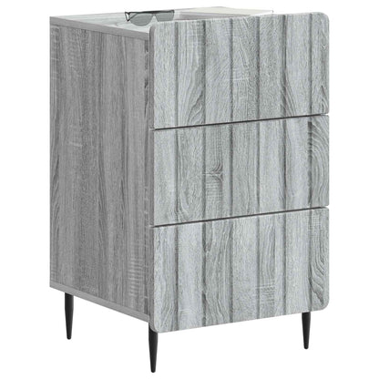 Nachtkastje met lade Grijs sonoma 43x 41 x 68 cm Bewerkt hout
