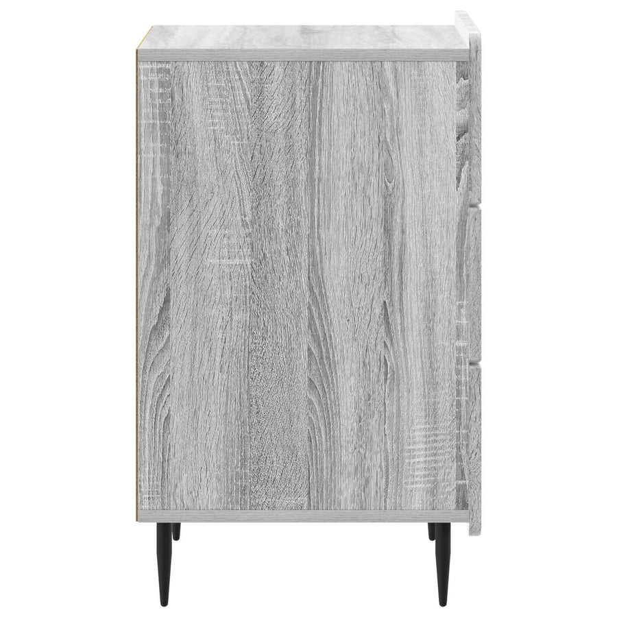 Nachtkastje met lade Grijs sonoma 43x 41 x 68 cm Bewerkt hout