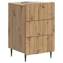 Nachtkastje Artisanaal eiken 43x 41 x 68 cm Bewerkt hout