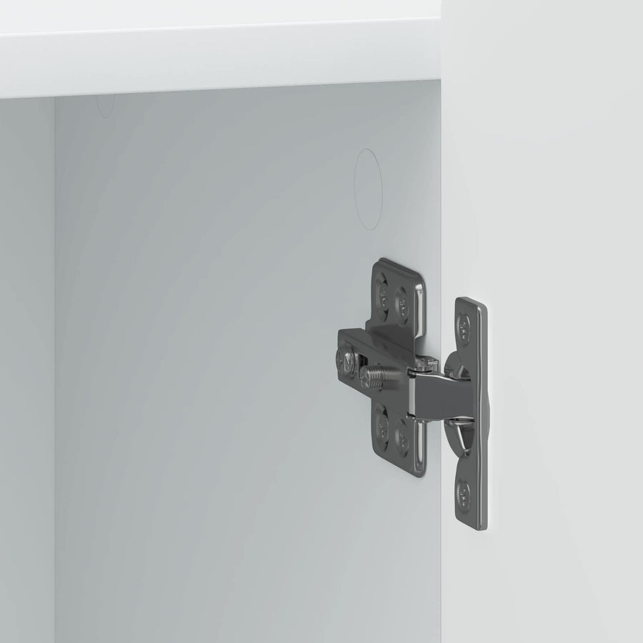 Nachtkastje 2 pcs Wit 43 x 34,5 x 52 cm Bewerkt hout