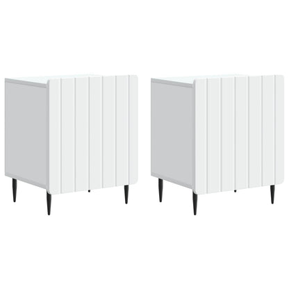 Nachtkastje 2 pcs Wit 43 x 34,5 x 52 cm Bewerkt hout