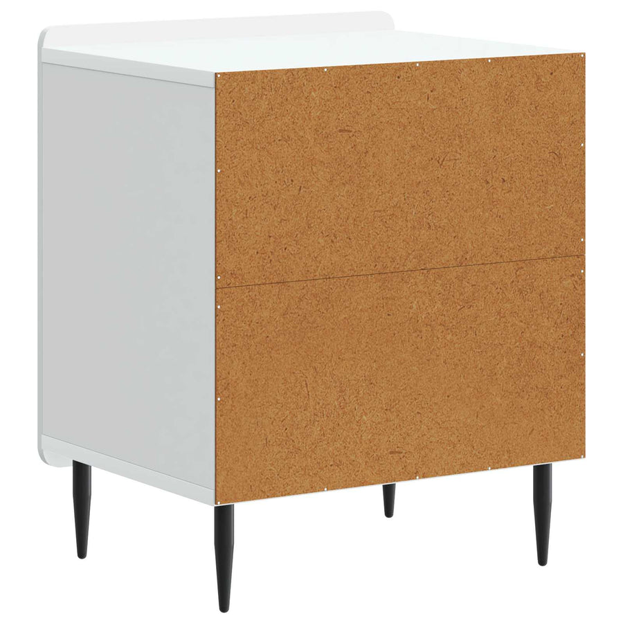 Nachtkastje 2 pcs Wit 43 x 34,5 x 52 cm Bewerkt hout