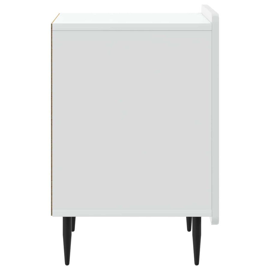Nachtkastje 2 pcs Wit 43 x 34,5 x 52 cm Bewerkt hout