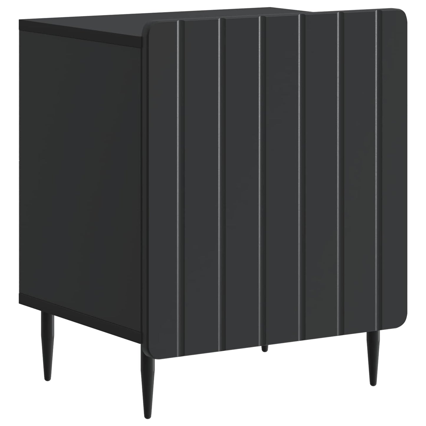 Nachtkastje 2 pcs Zwart 43 x 34,5 x 52 cm Bewerkt hout