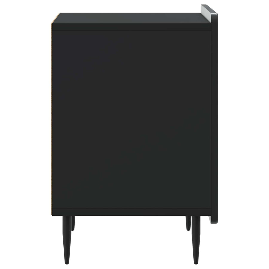 Nachtkastje 2 pcs Zwart 43 x 34,5 x 52 cm Bewerkt hout
