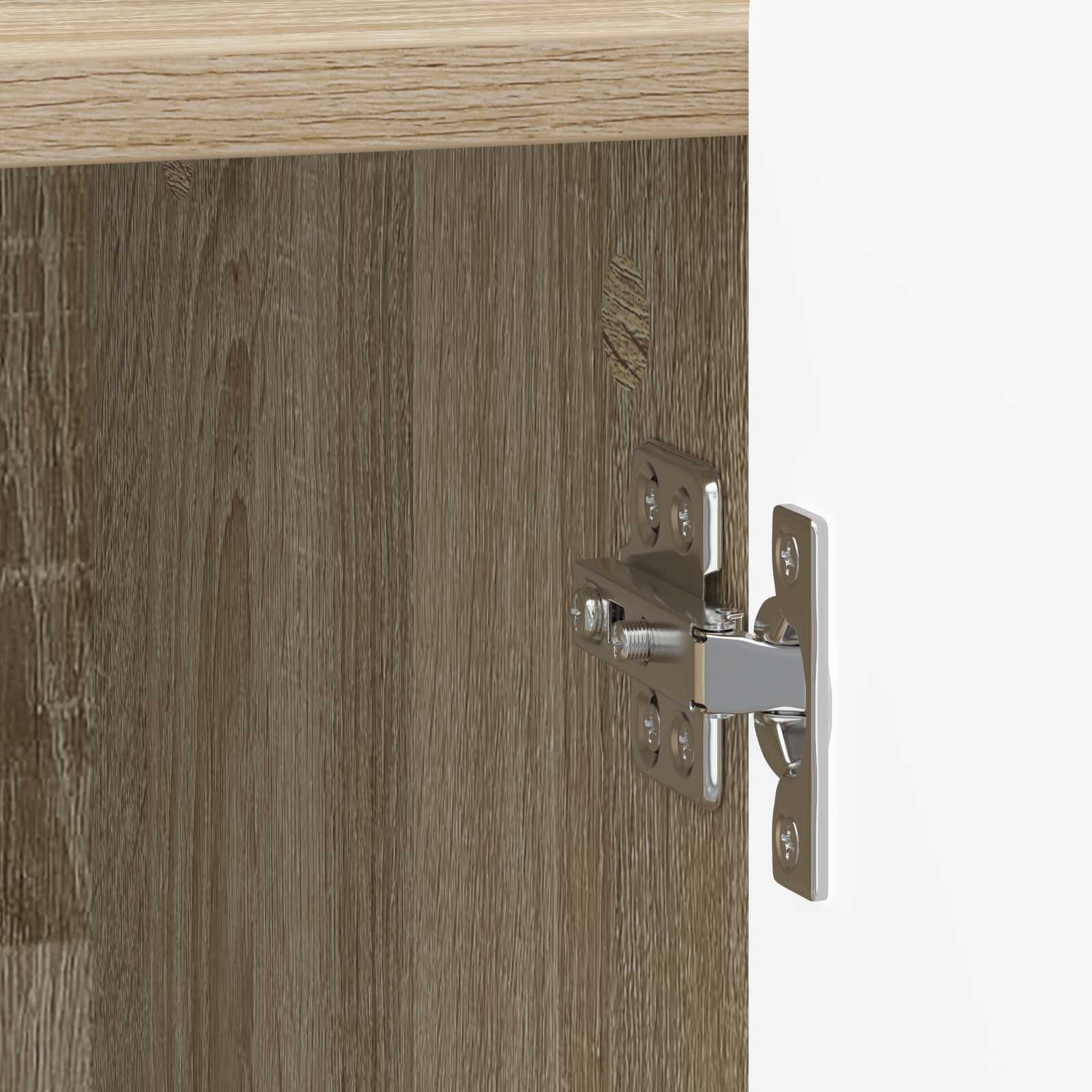 Nachtkastje Sonoma Eiken 43 x 34,5 x 52 cm Bewerkt hout