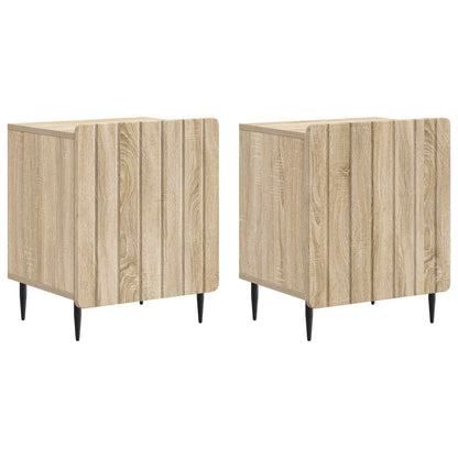 Nachtkastje 2 pcs Sonoma Eiken 43 x 34,5 x 52 cm Bewerkt hout