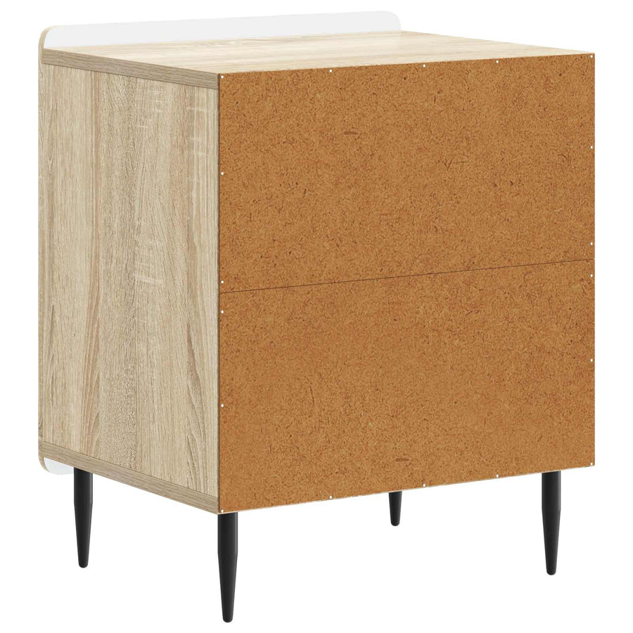 Nachtkastje 2 pcs Sonoma Eiken 43 x 34,5 x 52 cm Bewerkt hout