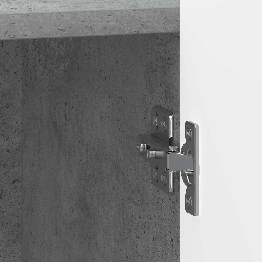 Nachtkastje 2 pcs Betongrijs 43 x 34,5 x 52 cm Bewerkt hout