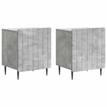 Nachtkastje 2 pcs Betongrijs 43 x 34,5 x 52 cm Bewerkt hout