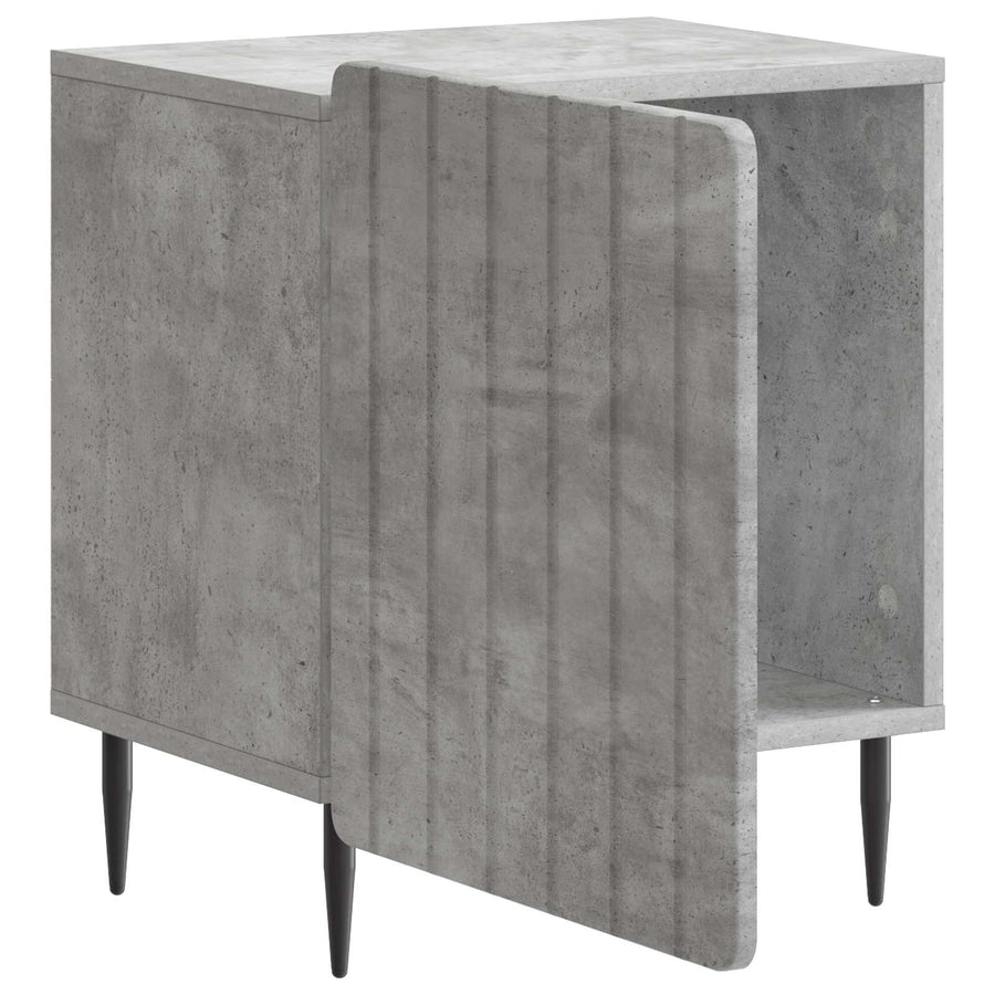 Nachtkastje 2 pcs Betongrijs 43 x 34,5 x 52 cm Bewerkt hout