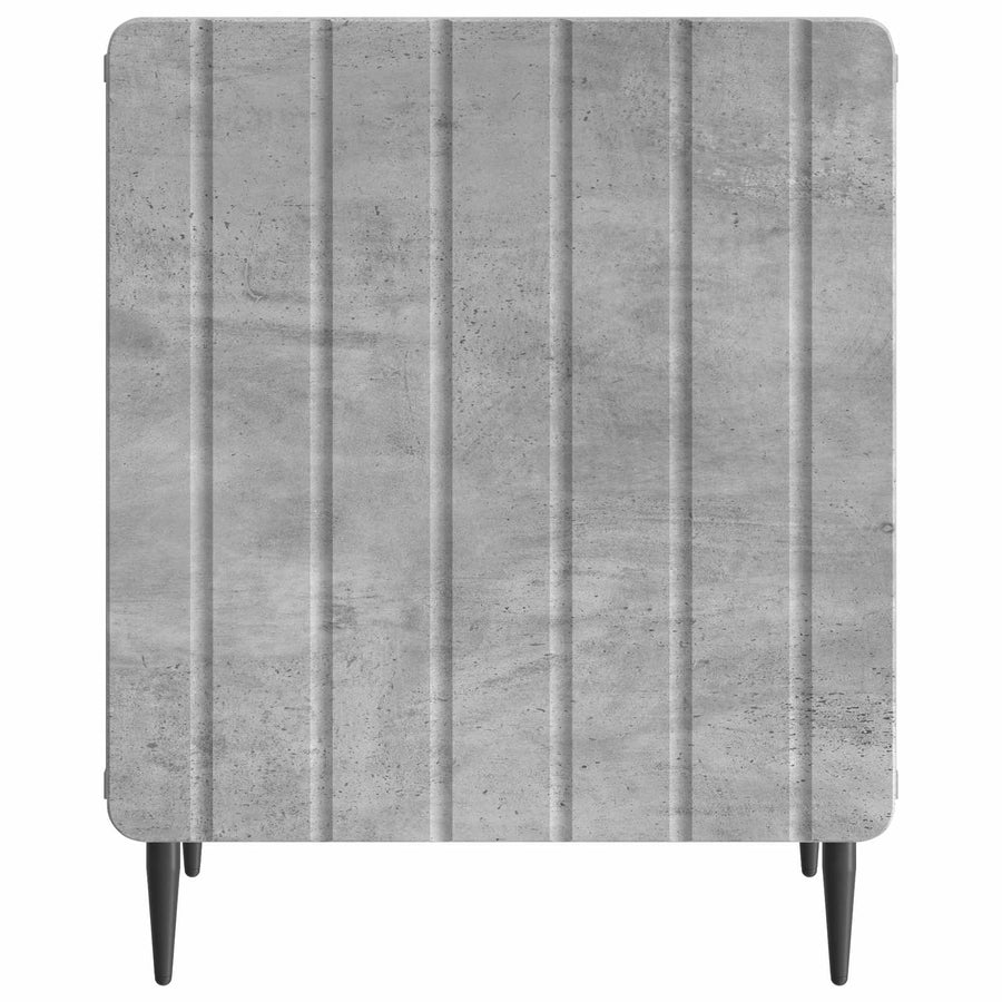Nachtkastje 2 pcs Betongrijs 43 x 34,5 x 52 cm Bewerkt hout