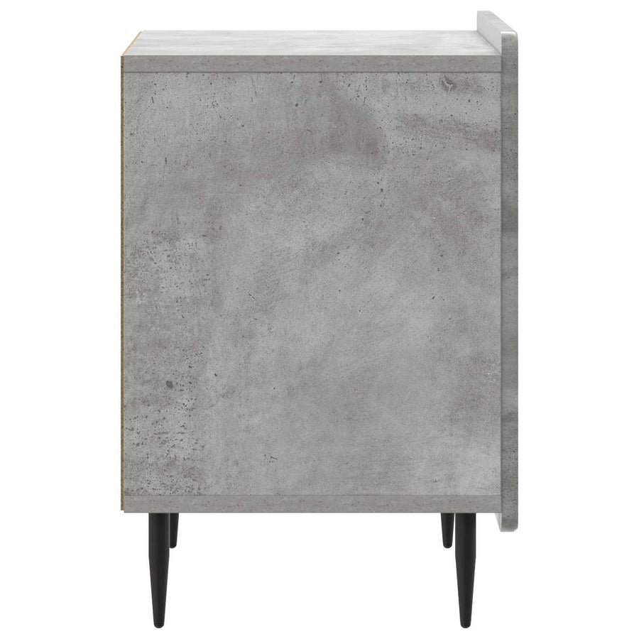 Nachtkastje 2 pcs Betongrijs 43 x 34,5 x 52 cm Bewerkt hout