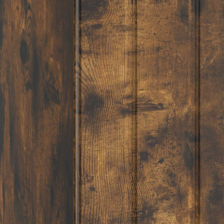 Nachtkastje 2 pcs Gerookt eiken 43 x 34,5 x 52 cm Bewerkt hout
