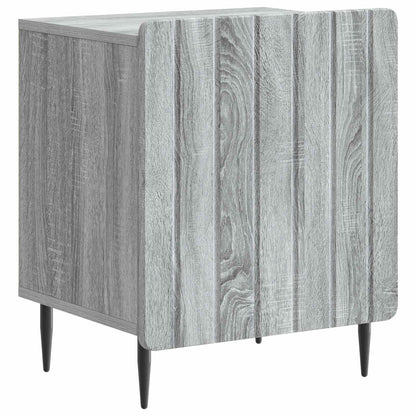 Nachtkastje Grijs sonoma 43 x 34,5 x 52 cm Bewerkt hout