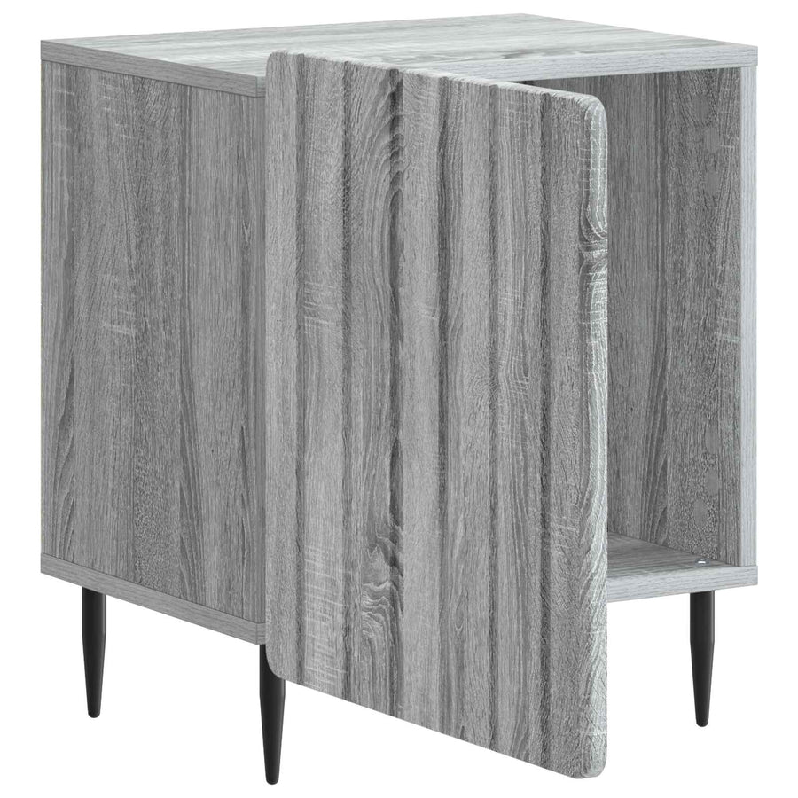 Nachtkastje Grijs sonoma 43 x 34,5 x 52 cm Bewerkt hout